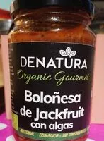 चीनी की मात्रा Boloñesa de jackfruit con algas