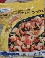 Jumlah gula yang masuk Parrillada de verduras con gambas