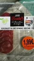 Suhkru kogus sees Gigolette de dinde seche