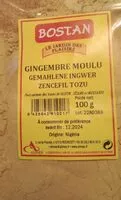 Quantité de sucre dans Gingembre. Moulu