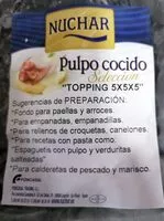含糖量 Pulpo cocido selección topping 5X5x5