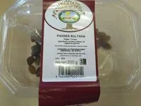 Cantidad de azúcar en Panses sultana