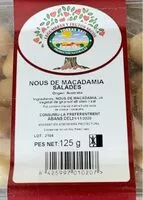 Cantidad de azúcar en Nueces de macadamia saladas