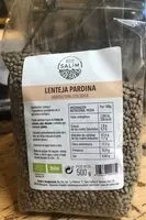 İçindeki şeker miktarı Lenteja pardina