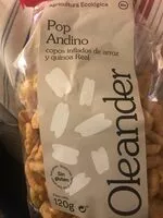 चीनी की मात्रा Pop Andino, copos inflados de arroz y quinoa Real