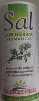चीनी की मात्रा Sal con hierbas aromáticas