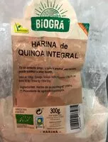 Cantidad de azúcar en Harina de Quinoa Integral
