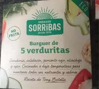 Suhkru kogus sees Burguer de 5 verduritas