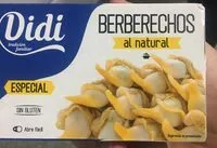 Cantidad de azúcar en Berberechos