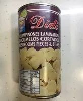 Sokerin määrä sisällä Champiñones laminados