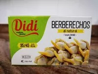 Cantidad de azúcar en Berberechos al natural
