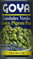 Sokerin määrä sisällä Gandules verdes en conserva