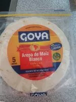 Jumlah gula yang masuk Arepa de maíz blanco