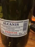 Sucre et nutriments contenus dans Alcanis