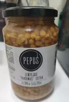 Cantidad de azúcar en Lentejas pardinas