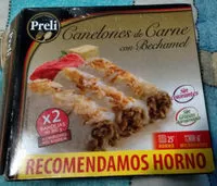 İçindeki şeker miktarı Canelones de Carne con Bechamel