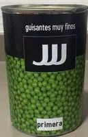 İçindeki şeker miktarı Guisantes