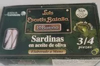 Cantidad de azúcar en Sardinas en aceite de oliva