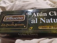 Cantidad de azúcar en Atún claro al natural