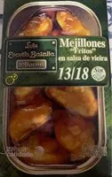 Cantidad de azúcar en Mejillones fritos en salsa de vieira