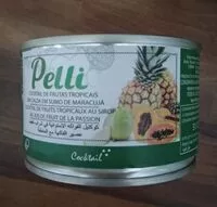 Cantidad de azúcar en Cocktail de fruta enlatado