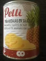 Cantidad de azúcar en Piña rodajas en su jugo