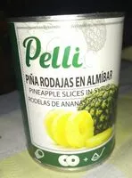 Cantidad de azúcar en Pelli. Piña rodajas en almíbar
