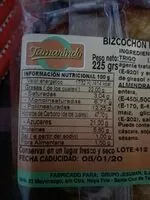Suhkru kogus sees Bizcocho de almendras