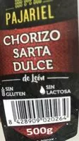 Suhkru kogus sees Chorizo sarta dulce