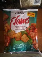 Amount of sugar in Ñams - cuadraditos de pan con tomate y orégano