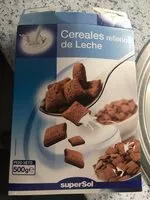 Suhkru kogus sees Cereales rellenos de leche