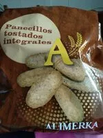 चीनी की मात्रा Panecillos tostados integrales