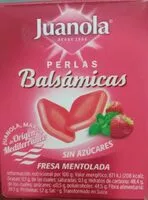 Количество сахара в Perlas balsámicas fresa mentolada