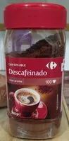 Количество сахара в Café soluble descafeinado