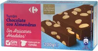 Amount of sugar in Turrón chocolate con almendra sin azúcar