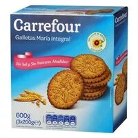 Cantidad de azúcar en Galleta sin sal y sin azúcar