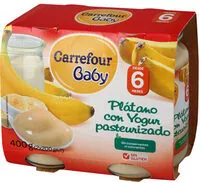 Quantité de sucre dans Tarrito plátano con yogurt