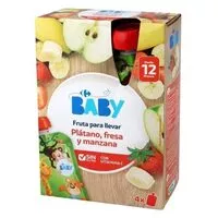 Postres lacteos de fruta para bebe