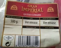 Cantidad de azúcar en Queso curado Gran Imperial