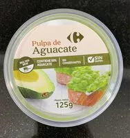Quantité de sucre dans Pulpa de Aguacate