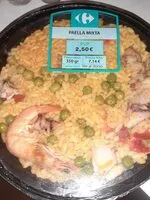 Zuckermenge drin Paella mixta