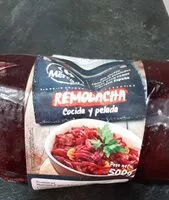 Sokerin määrä sisällä Remolacha cocida
