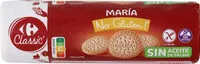 Cantidad de azúcar en Galletas María sin gluten