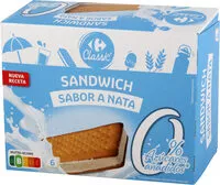 Cantidad de azúcar en Helado sandwich sin azúcar