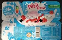 入っている砂糖の量 Petit fresa