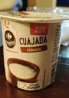 चीनी की मात्रा Cuajada Natural