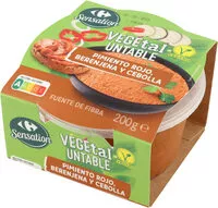 Количество сахара в Untable vegetal pimiento rojo, berenjena y cebolla