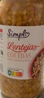 चीनी की मात्रा lentejas cocidas