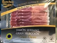 Quantité de sucre dans Jamon serrano gran seleccion