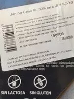 Quantité de sucre dans Jamón de cebo ibérico 50%